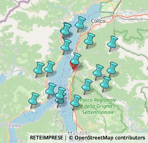 Mappa Frazione Bonzeno, 23822 Bellano LC, Italia (6.83222)