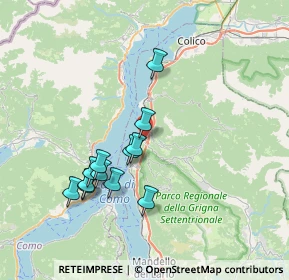 Mappa Frazione Bonzeno, 23822 Bellano LC, Italia (6.6975)