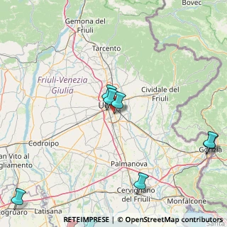 Mappa Via Longarone, 33100 Udine UD, Italia (34.336)