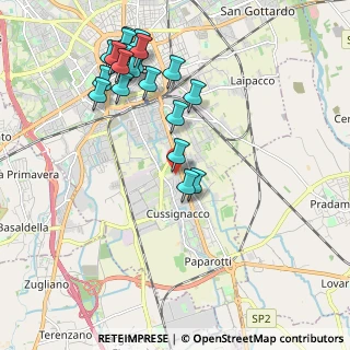 Mappa Via Longarone, 33100 Udine UD, Italia (2.153)