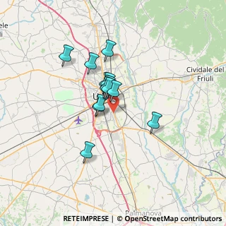 Mappa Via Longarone, 33100 Udine UD, Italia (4.65154)