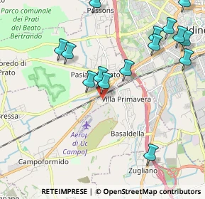 Mappa Via Marano, 33037 Pasian di Prato UD, Italia (2.34867)