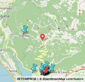 Mappa Località Compet, 38056 Levico Terme TN, Italia (3.0015)