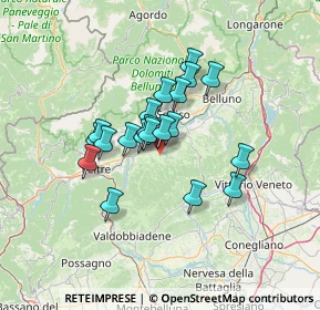 Mappa Via Loreto, 32026 Borgo Valbelluna BL, Italia (9.871)