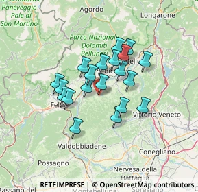 Mappa Via Loreto, 32026 Borgo Valbelluna BL, Italia (10.0845)