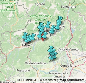 Mappa Via Loreto, 32026 Borgo Valbelluna BL, Italia (10.1495)