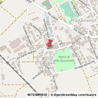 Mappa Via Roma, 42, 33040 Pradamano, Udine (Friuli-Venezia Giulia)