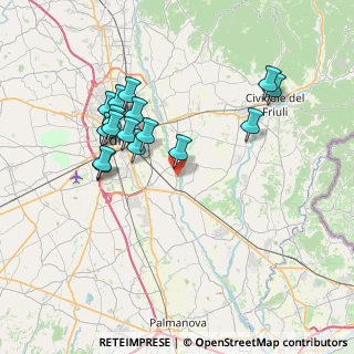 Mappa Via Buttrio, 33040 Pradamano UD, Italia (7.08)