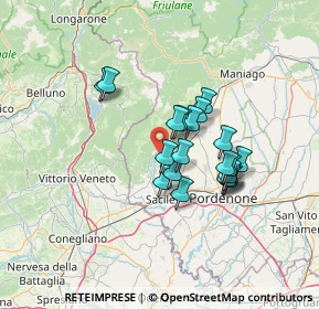 Mappa Via Coltura, 33070 Polcenigo PN, Italia (10.4425)