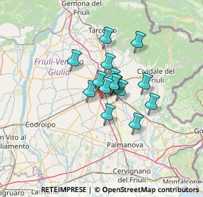 Mappa Via adriatica 154 udine Campoformido, 33030 Campoformido UD (8.13267)