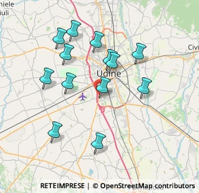 Mappa Via adriatica 154 udine Campoformido, 33030 Campoformido UD (6.80846)