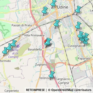 Mappa Via adriatica 154 udine Campoformido, 33030 Udine UD, Italia (2.80933)