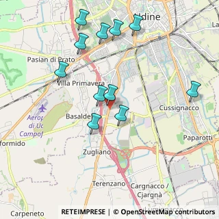 Mappa Via adriatica 154 udine Campoformido, 33030 Udine UD, Italia (1.98545)