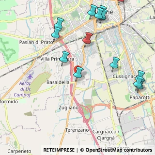 Mappa Via adriatica 154 udine Campoformido, 33030 Udine UD, Italia (2.55)
