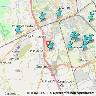 Mappa Via adriatica 154 udine Campoformido, 33030 Udine UD, Italia (2.71667)