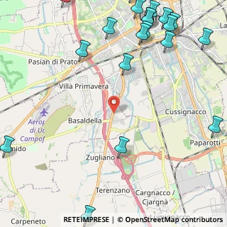 Mappa Via adriatica 154 udine Campoformido, 33030 Udine UD, Italia (3.3205)