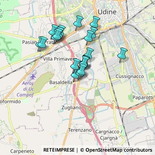 Mappa Via L. da Vinci, 33030 Campoformido UD (1.5575)