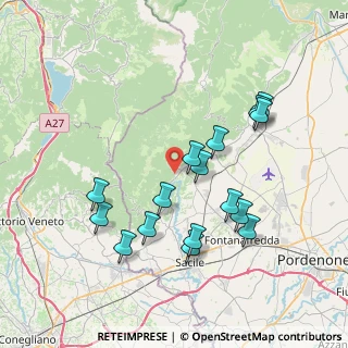 Mappa Via San Michele, 33070 Polcenigo PN, Italia (7.38875)