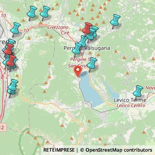 Mappa Via dei Minatori, 38057 Pergine Valsugana TN, Italia (6.3395)
