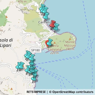 Mappa Porto Pignataro, 98055 Lipari ME, Italia (1.3995)