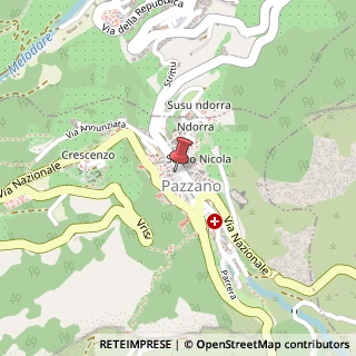 Mappa Piazza Vittorio Veneto, 2, 89040 Pazzano, Reggio di Calabria (Calabria)