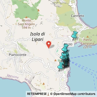 Mappa Salita Santa Margherita, 98055 Lipari ME, Italia (1.0775)