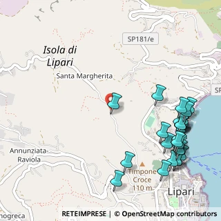 Mappa Salita Santa Margherita, 98055 Lipari ME, Italia (0.77692)