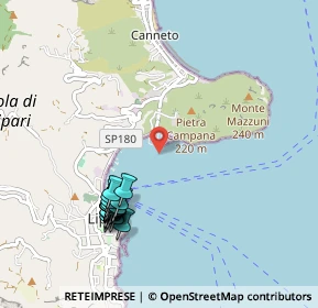 Mappa Via Bagnamare, 98055 Lipari ME, Italia (1.179)