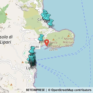 Mappa Località Porto Pignataro, 98055 Lipari ME, Italia (1.179)