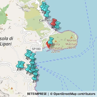 Mappa Località Porto Pignataro, 98055 Lipari ME, Italia (1.404)