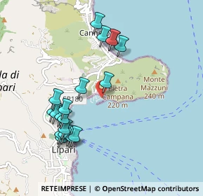 Mappa Località Porto Pignataro, 98055 Lipari ME, Italia (1.091)