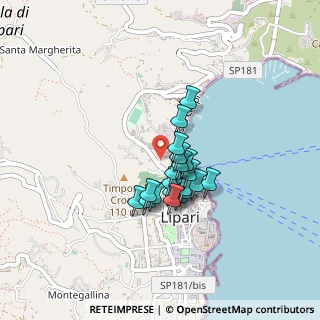 Mappa Via Barone, 98055 Lipari ME, Italia (0.325)