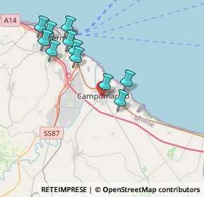 Mappa Via Abruzzi, 86042 Campomarino CB, Italia (4.19182)