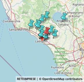Mappa Cerveteri-Ladispoli, 00055 Ladispoli RM, Italia (8.47571)