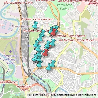 Mappa Via Eugenio Chiesa, 00139 Roma RM, Italia (0.687)