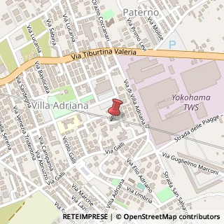 Mappa Via Calabria, 16, 00019 Tivoli, Roma (Lazio)