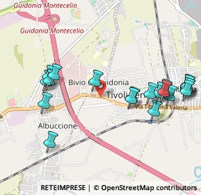 Mappa Via Tiburtina Km 21, 00011 Guidonia Montecelio RM, Italia (1.2185)