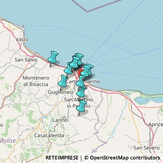 Mappa Via S. Pertini, 86042 Campomarino CB, Italia (7.24615)