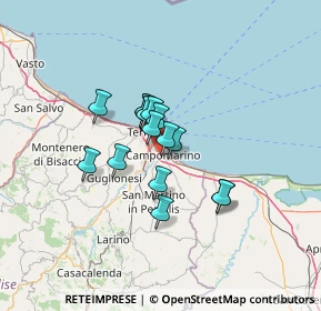 Mappa Via S. Pertini, 86042 Campomarino CB, Italia (8.88563)