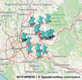 Mappa Via Giacomo Leopardi, 00011 Tivoli RM, Italia (10.2665)