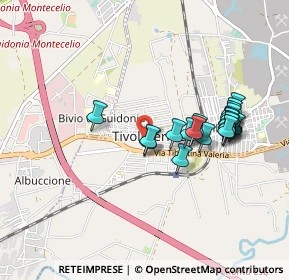 Mappa Via Giacomo Leopardi, 00011 Tivoli RM, Italia (0.8845)
