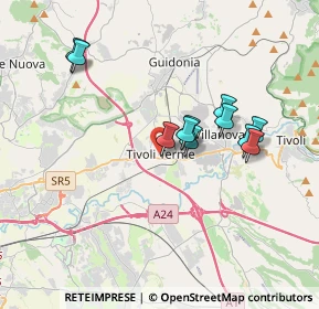 Mappa Via Giacomo Leopardi, 00011 Tivoli RM, Italia (3.28364)