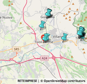 Mappa Via Giacomo Leopardi, 00011 Tivoli RM, Italia (5.3295)