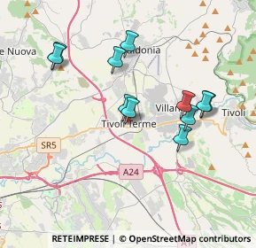 Mappa Via Giacomo Leopardi, 00011 Tivoli RM, Italia (3.64636)