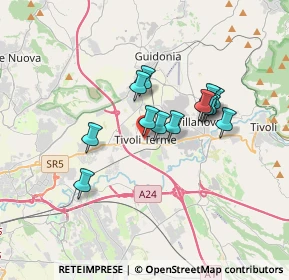 Mappa Via Giacomo Leopardi, 00011 Tivoli RM, Italia (2.87308)