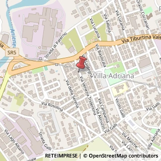 Mappa Via Venezia Tridentina, 28, 00010 Tivoli, Roma (Lazio)