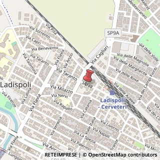 Mappa Via Taranto, 10, 00055 Ladispoli, Roma (Lazio)