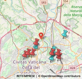 Mappa Via Guidonia Montecelio, 00191 Roma RM, Italia (4.23417)