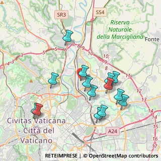 Mappa Piazza Vinci, 00139 Roma RM, Italia (4.01643)