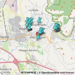 Mappa 00010 Tivoli RM, Italia (1.6135)